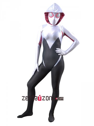 Gwen Stacy Spider Girl Lycra Zentai Costume 30454 6500