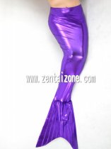 Purple Shiny Metallic Mermaid Dress