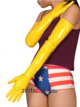 Yellow Long PVC Gloves