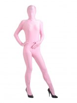 Pink Lycra Unicolor Unisex Zentai Full Body Suit