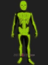 Glow In Dark Halloween Spandex Lycra Skeleton Zentai