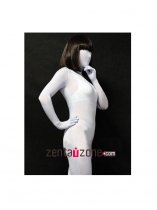 White Modal Full Bodysuit Zentai