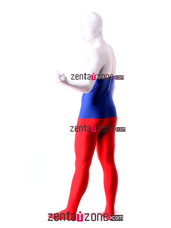 Russian Flag Pattern Lycra Unisex Zentai Suit