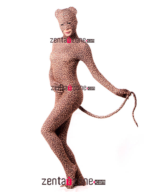 Lycra Leopard Costume Zentai Suit