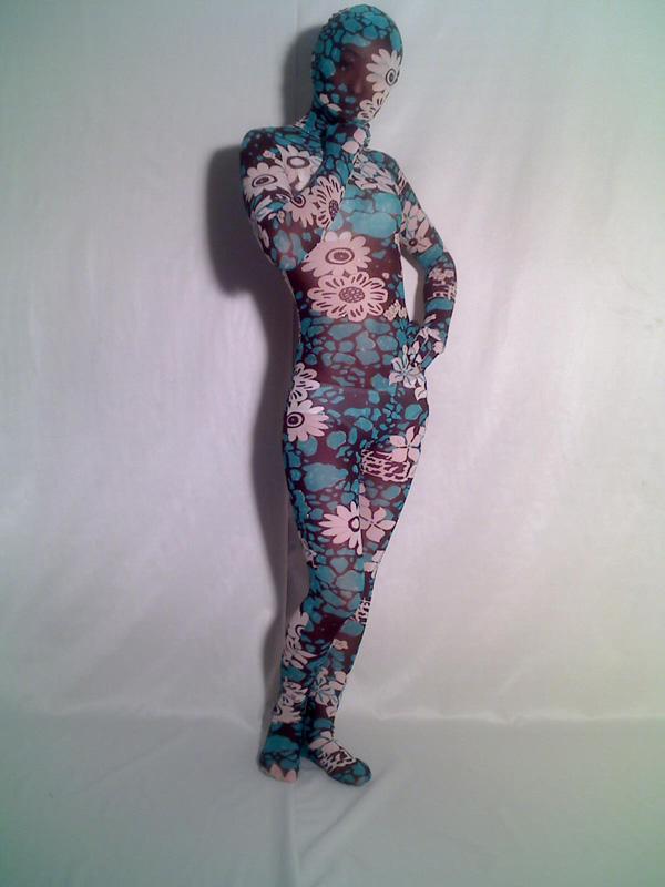 Sexy Unisex Floral Velvet Zentai Suit