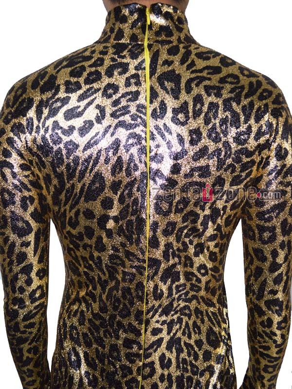 Shiny Leopard Zentai Catsuit