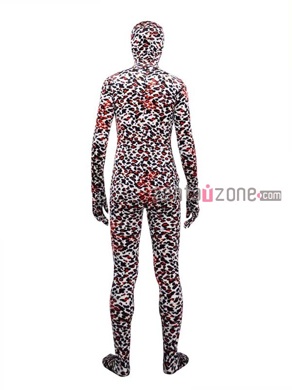 Leopard Velvet Zentai Bodysuit