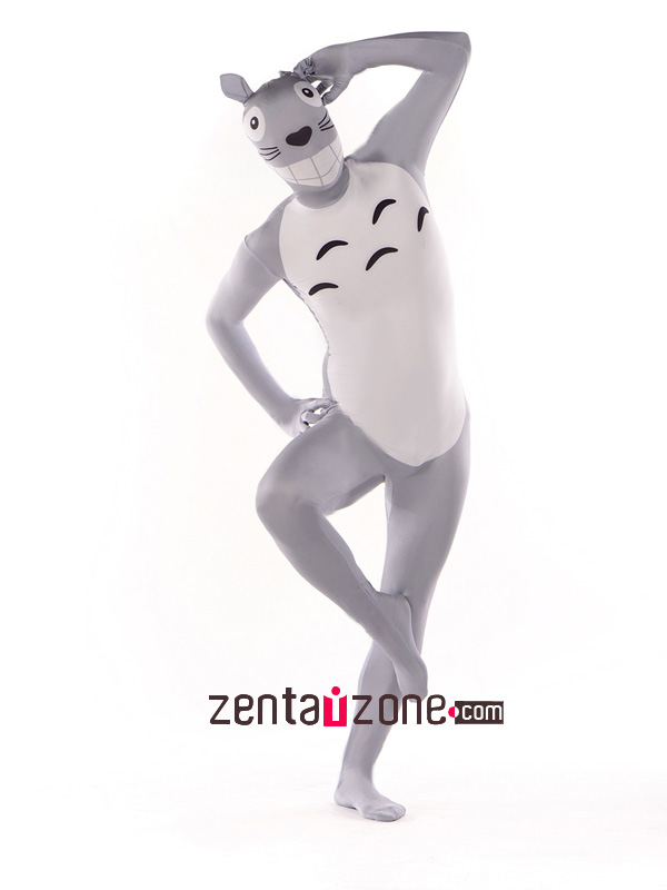 Cute Spandex Print Totoro Animal Zentai Suit