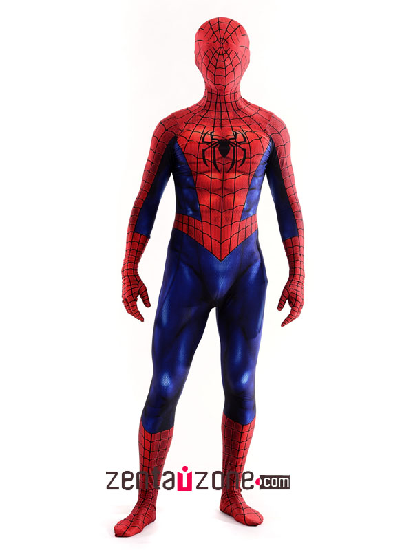 Custom Printed Comic Spiderman Costume