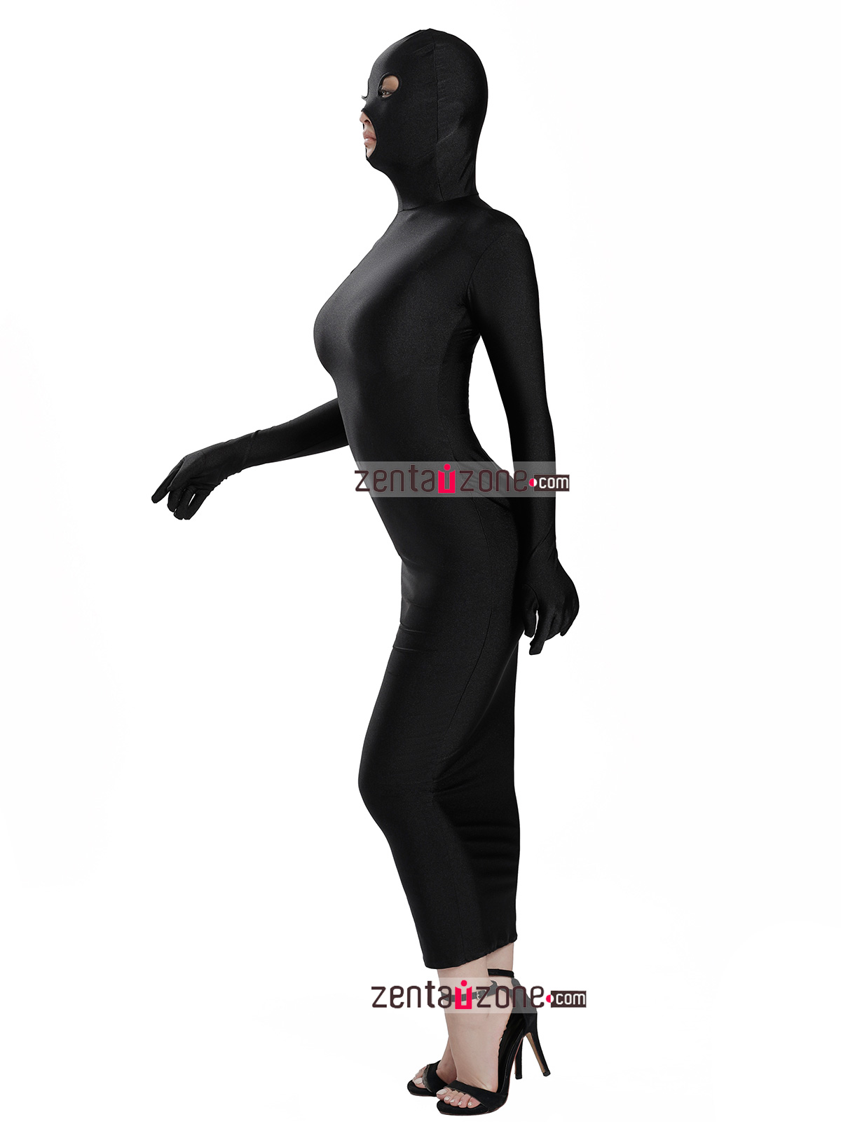 Nylon Black Lycra Zentai Dresses