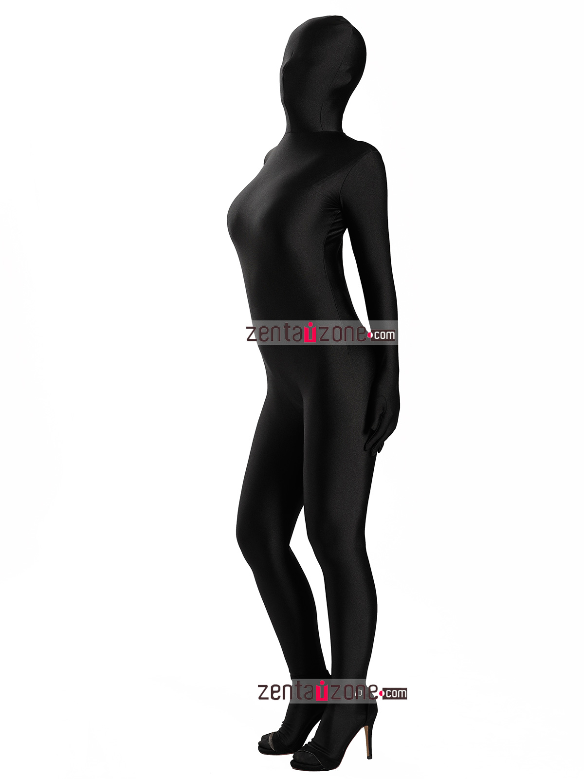 Nylon Black Spandex Zentai Full Bodysuit