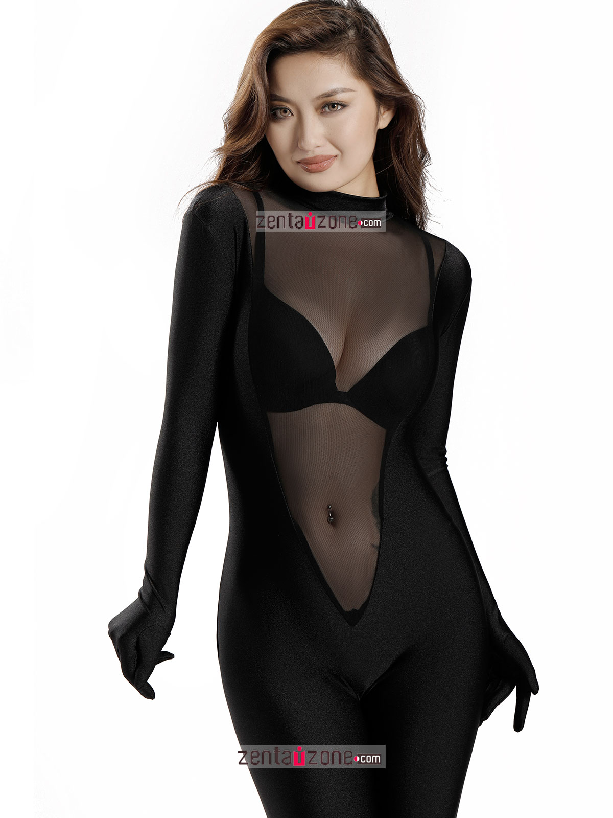 Nylon Sexy Transparent Lycra Zentai Full Bodysuit