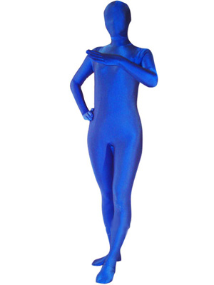 Unicolor Blue Lycra Spandex Zentai Suit [20126] - $32.00 : Buy